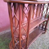 Rattan bar and canning 60's