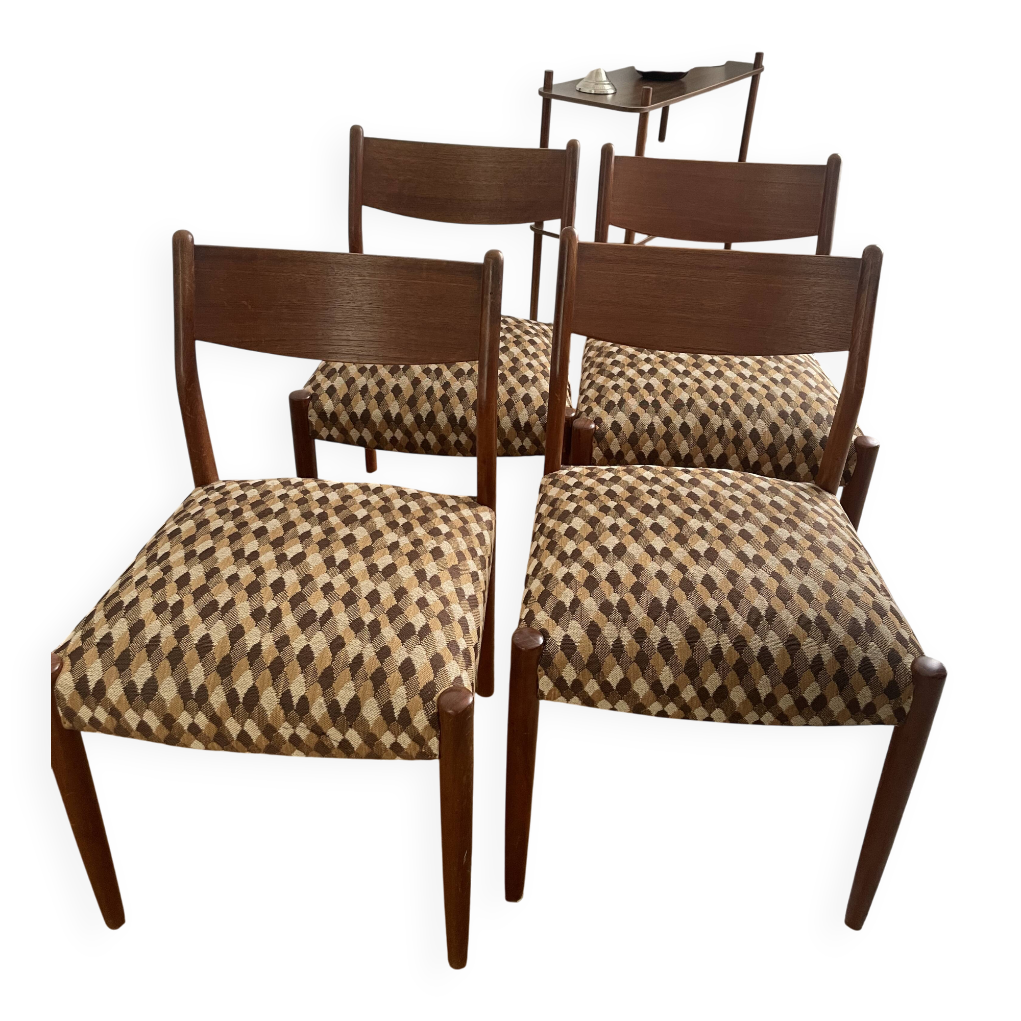 Lot 4 chaises teck Cees Braakman