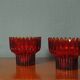 Bougeoirs en Verre "Crown" par Sigvard Bernadotte pour Lindshammar