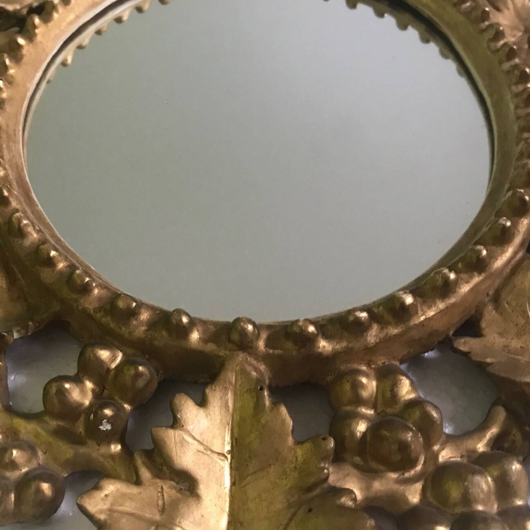 Baroque Venetian Mirror • Carved Wood • Gold Leaf • Italy • 18th Century