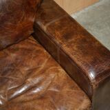 Heritage Biker Halo Soho Vintage leather sofa