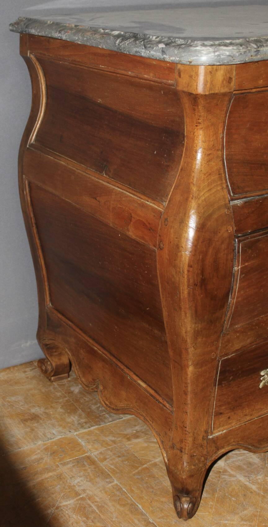 Eighteenth-century walnut tomb commode.