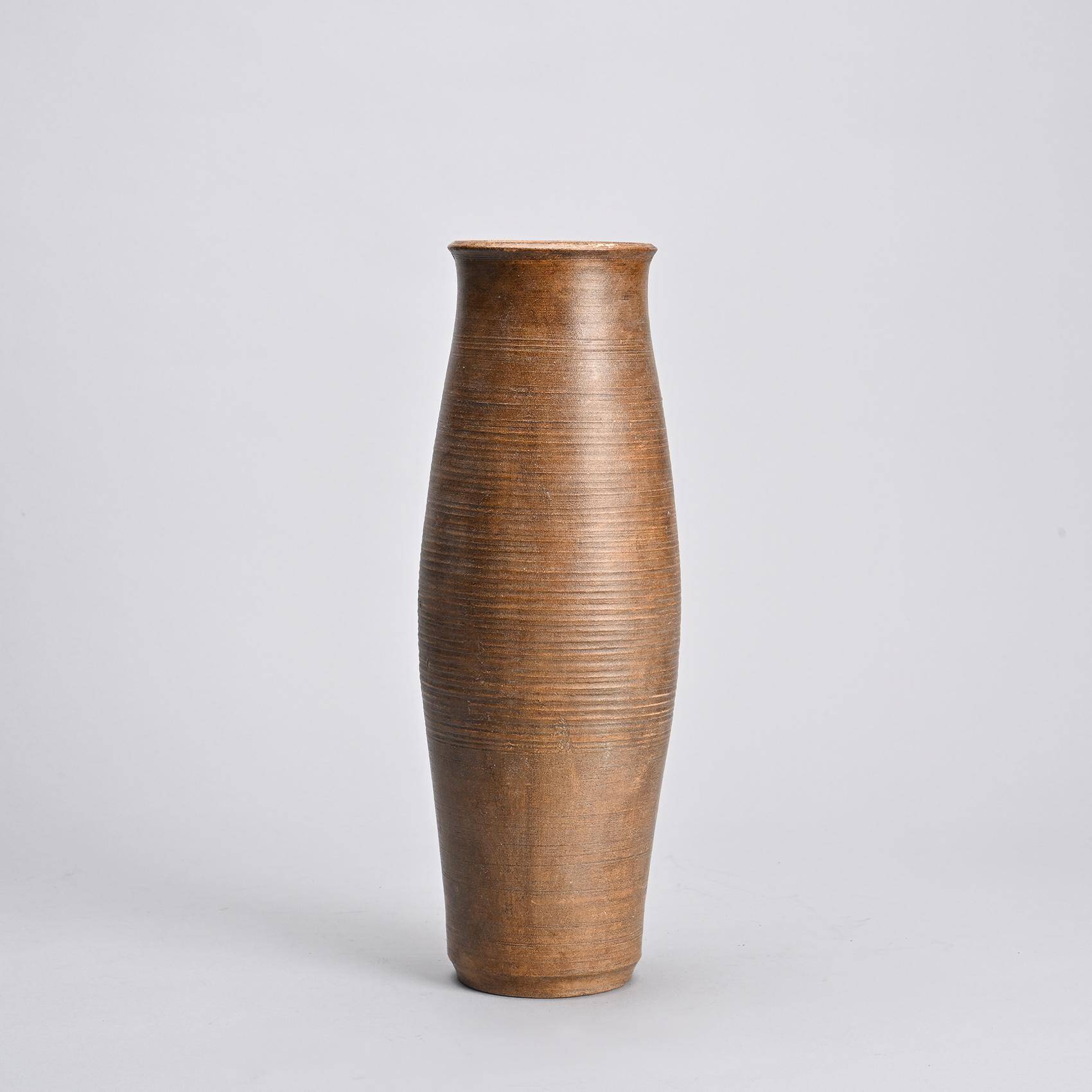 Vase en grès par Annie Fourmanoir, années 70