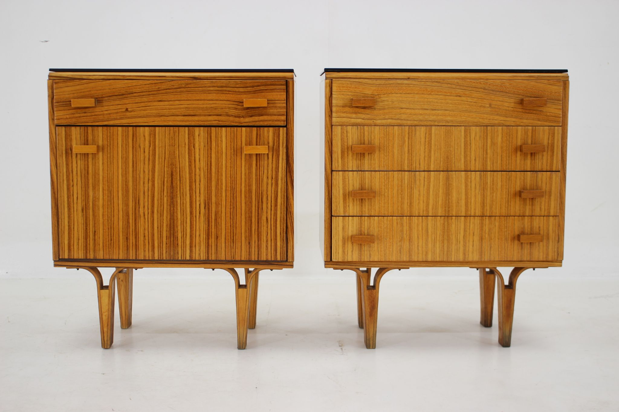 1960s Frantisek Mezulanik Pair of Chest of Drawers, Czechoslovakia