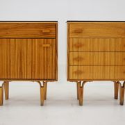 1960s Frantisek Mezulanik Pair of Chest of Drawers, Czechoslovakia