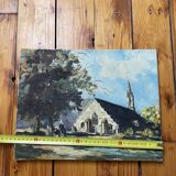 Chapelle de Pont-Aven, huile sur toile