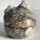 Vintage Marble Chicken with Eggs Sculpture