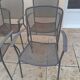 6 vintage garden armchairs iron metal chairs