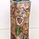 Unique Vintage Hand-Painted Vase with Faces Ascribable to Tullio d'Albisola