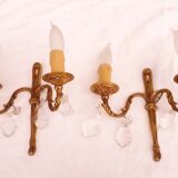 Pair of bronze sconces