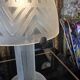Daum nancy france – art deco frosted glass mushroom lamp – circa 1930, h55cm