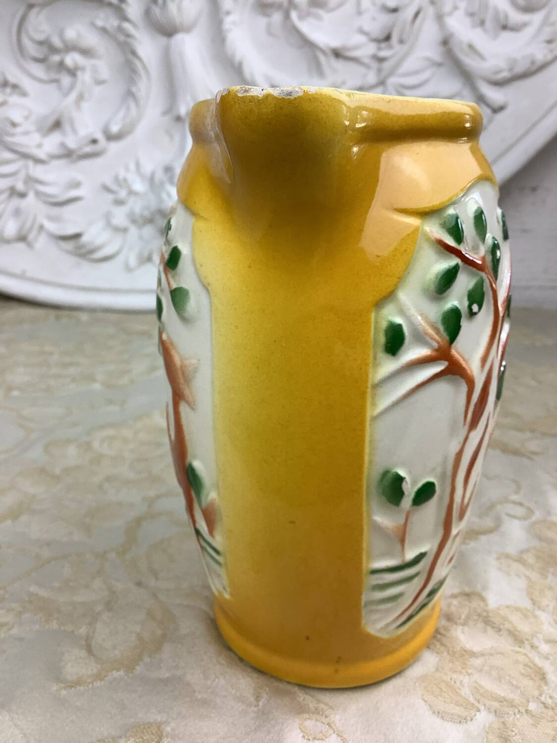 Jug with slipware decoration