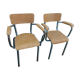 Pair of schoolmaster's chairs