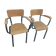 Pair of schoolmaster's chairs