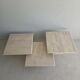 Tables gigognes- basses travertin 1970