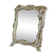 Table mirror Art Nouveau style in solid bronze 20x26cm