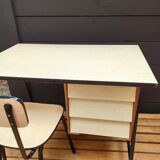 Formica modernist desk and chair