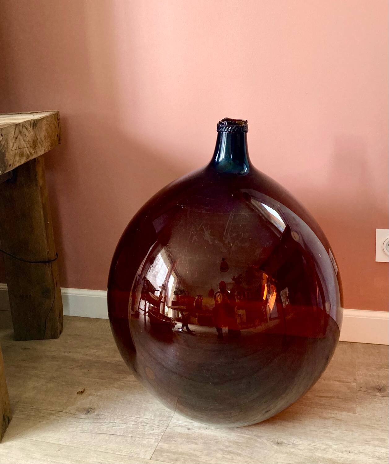 Amber antique demijohn 50L
