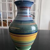 Multicolored ceramic vase