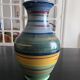 Multicolored ceramic vase