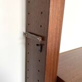 70s teak wall bookcase, minimalist design, 2.5m x 2m