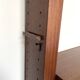 70s teak wall bookcase, minimalist design, 2.5m x 2m