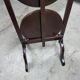 Folding mahogany cake stand