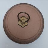 Stoneware empty pocket / pot with lid