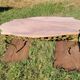 Table basse style Louis XV en marbre rose