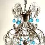 Lustre ancien pampilles cristal
