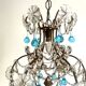 Old crystal pendant chandelier