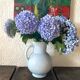 Antique vase in pale blue ceramic