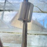 Chrome and smoked glass pendant light, 1970s