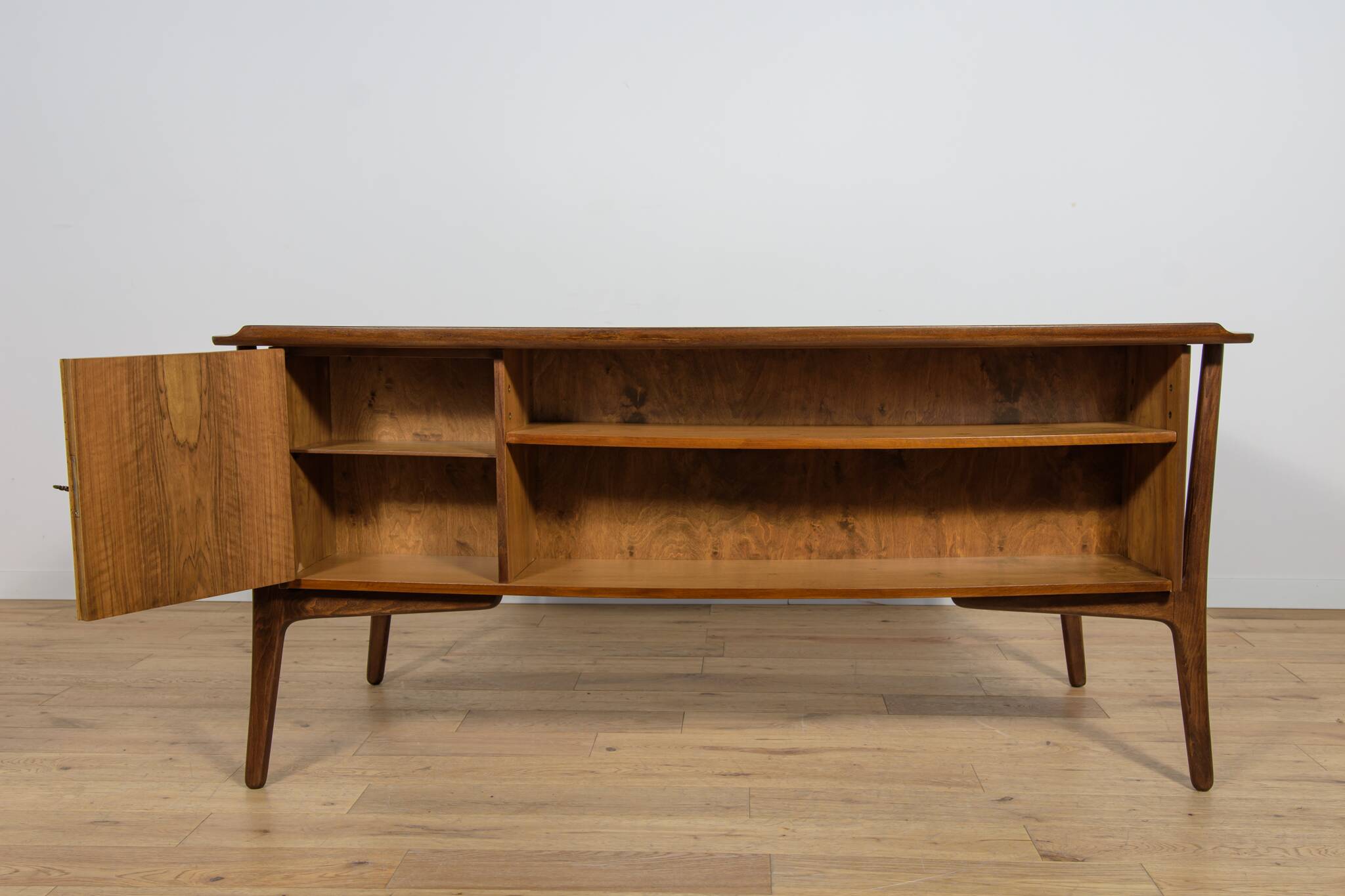 Mid-Century Walnut Desk by Svend Åge Madsen for H.P. Hansen, Denmark, 1960s