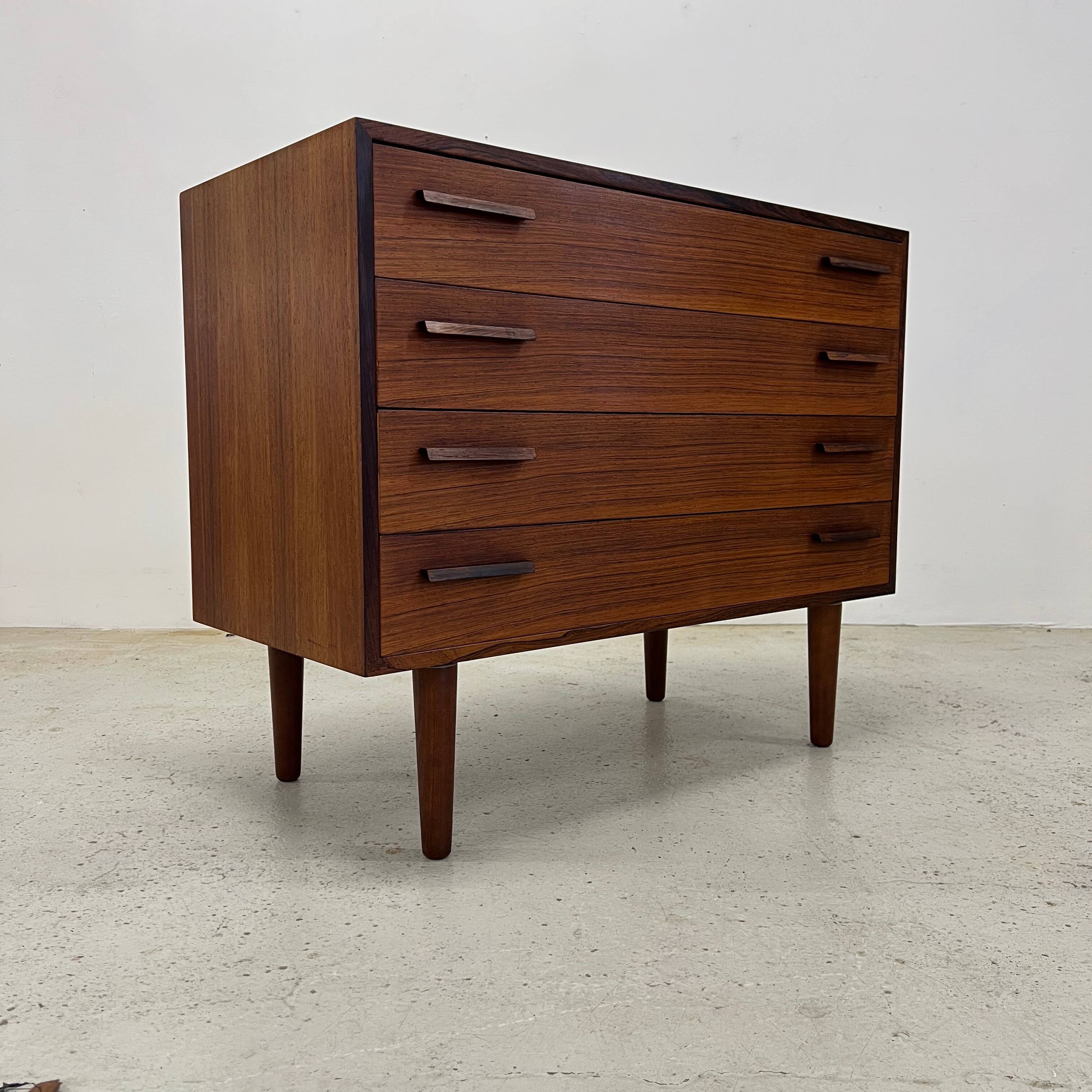Rosewood Chest Of Drawers By Kai Kristiansen For Feldballes