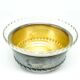 Neoclassical sugar bowl, glass, silver-plated brass, Denmark, 1930s