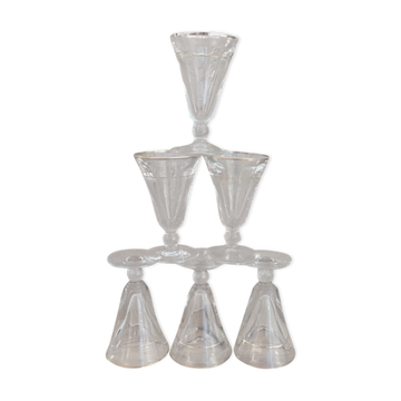 Lot de 6 verres vintage