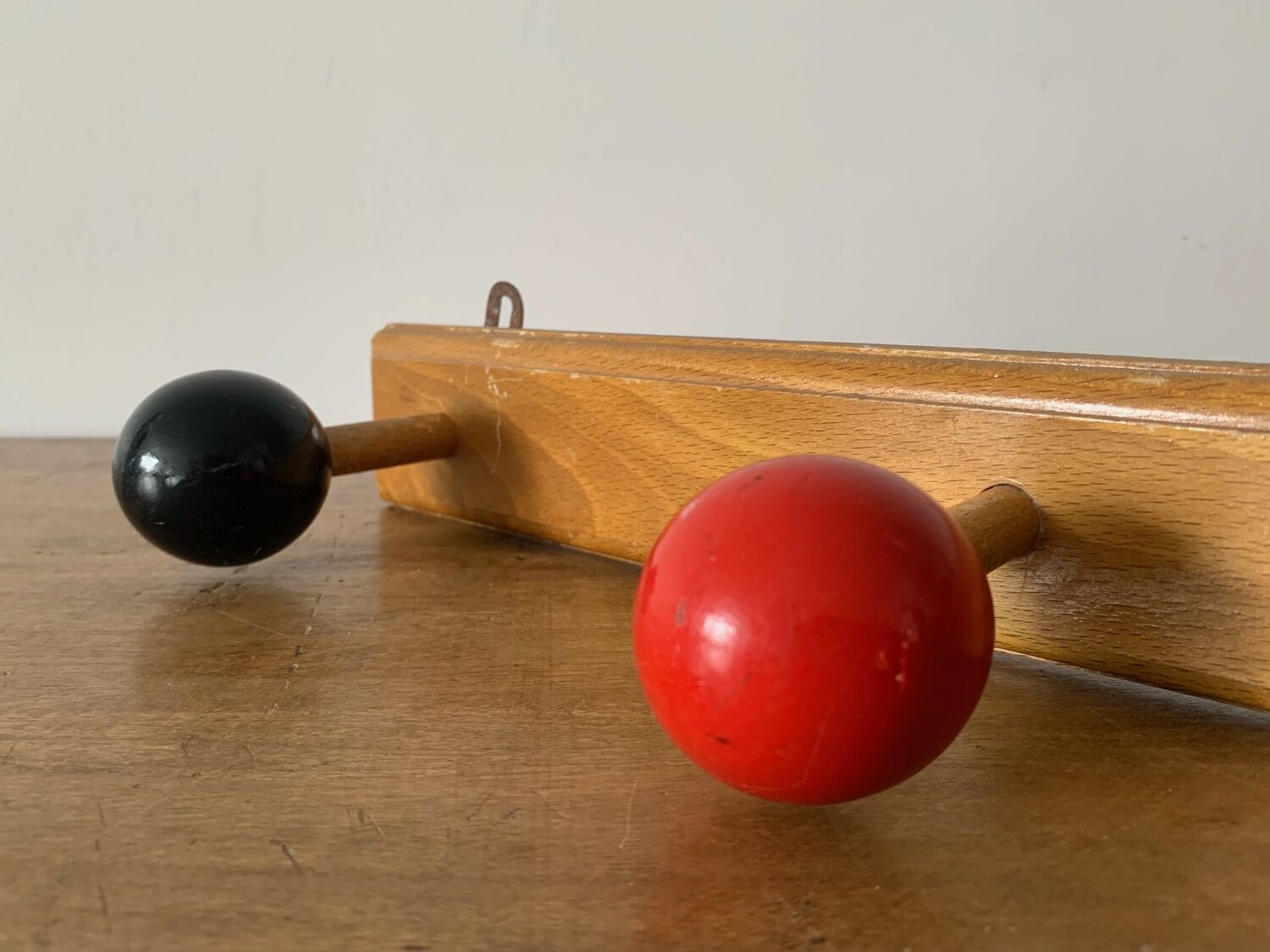 Vintage wall coat rack