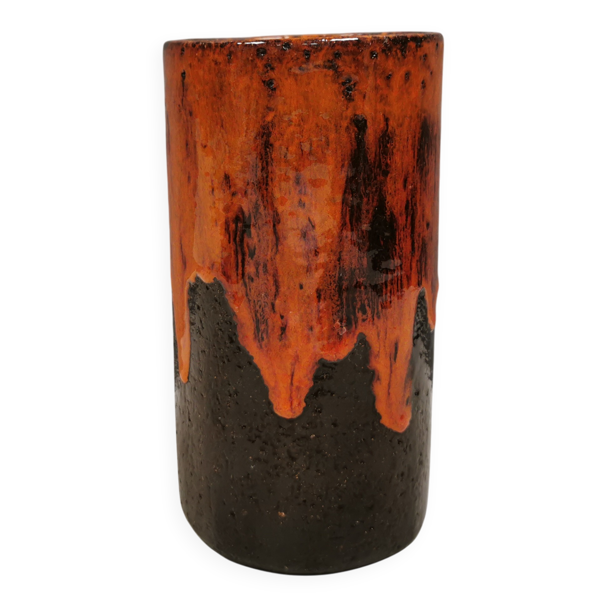 Vase avec émail coulant, Danemark 1975.