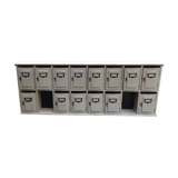 Row of old mailboxes