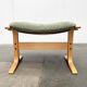 Mid-century Norwegian Siesta pouf in nubuck leather by Ingmar Relling for Westnofa, 1960s.