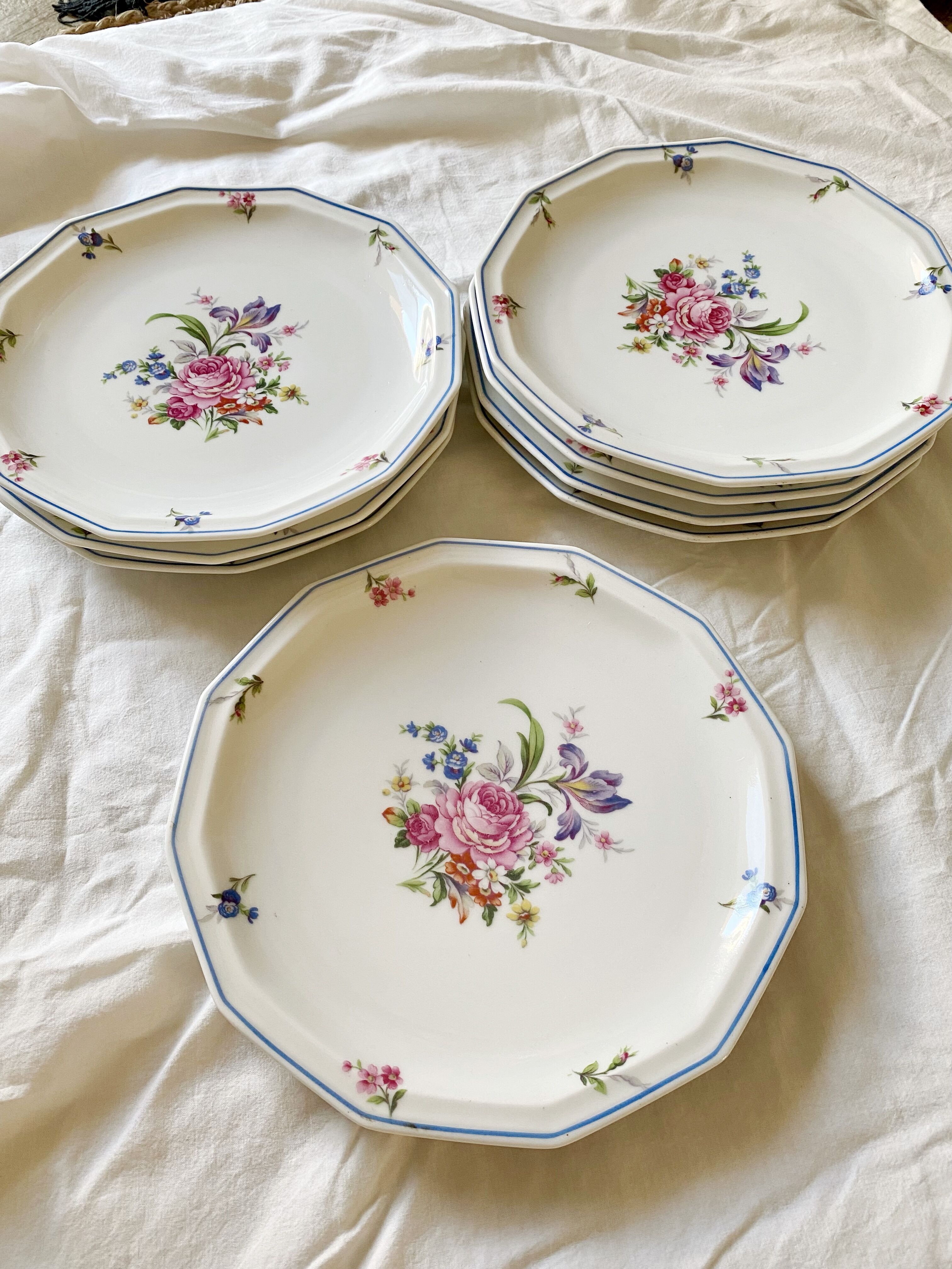Flat plates limoges porcelain