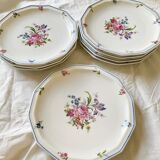 Flat plates limoges porcelain