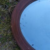Beveled oval mirror 83x52cm
