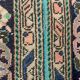 Distressed Turkish Rug 130x67 cm Vintage Shabby, Runner, Green, Brown Small