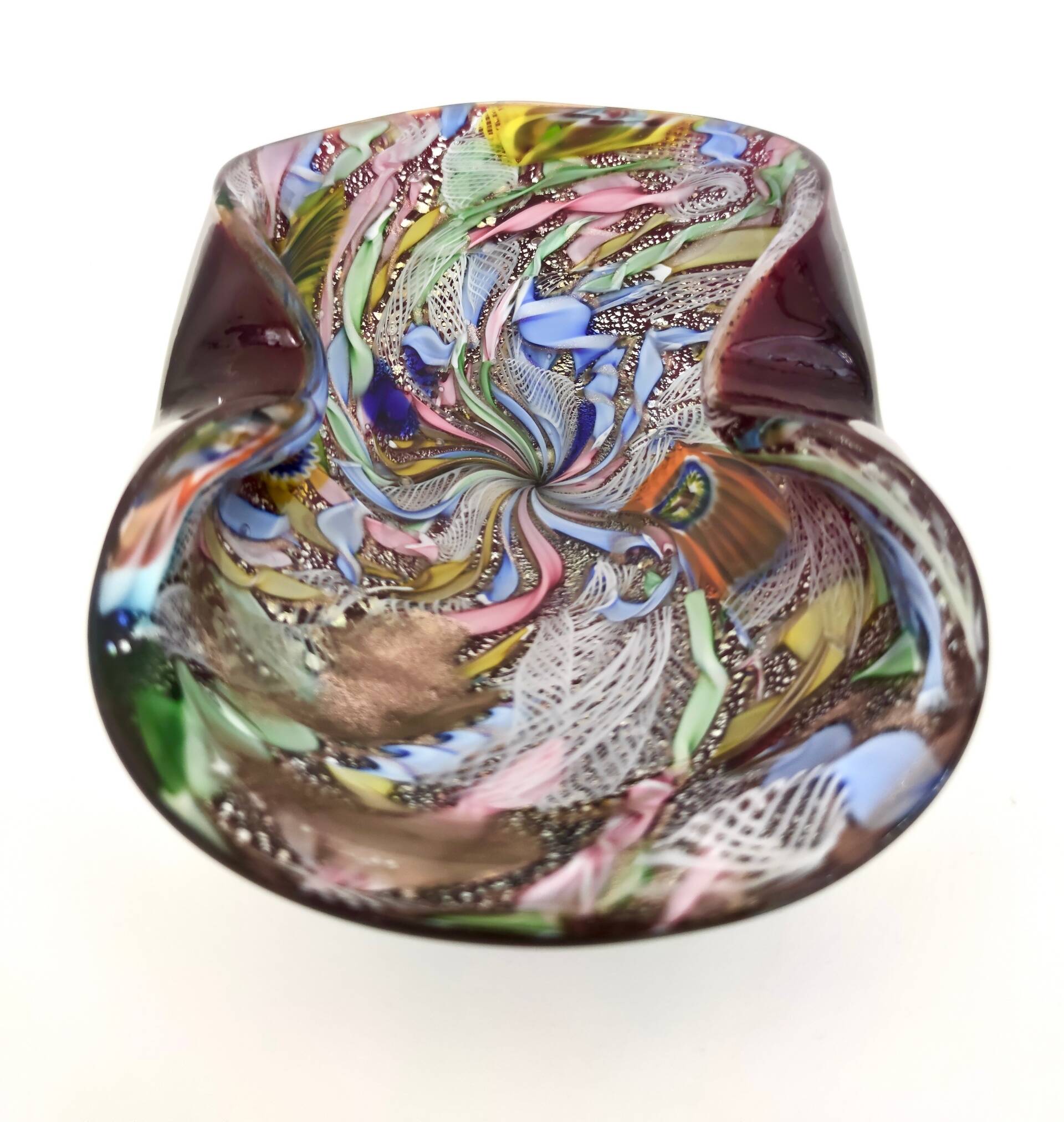 Vintage Murano Glass "Tutti Frutti" Ashtray / Vide-Poche by Giulio Radi for Avem