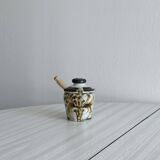 Ceramic honey or condiment pot
