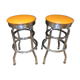 Paire de tabourets de bar américain années 50/60