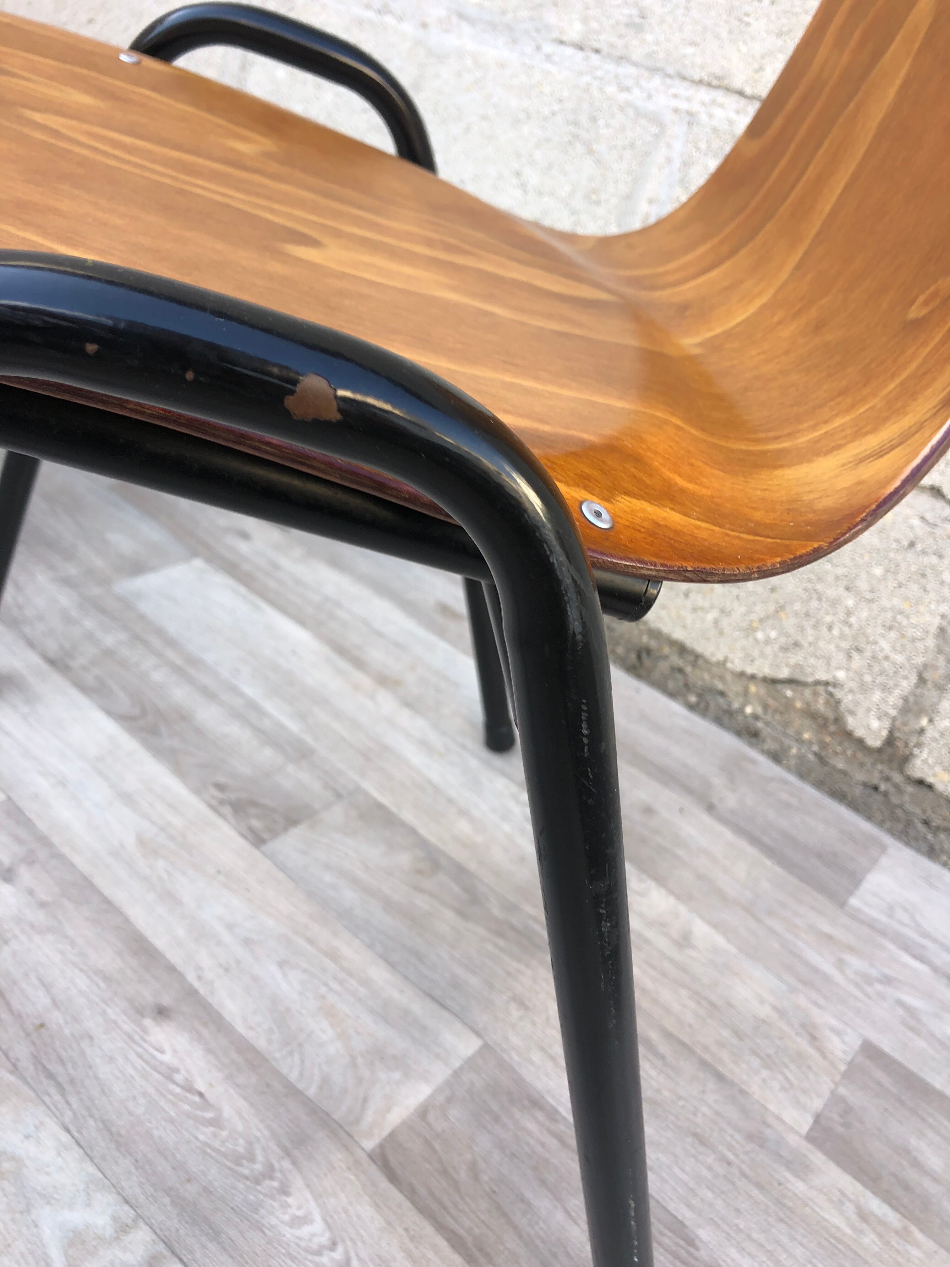 Lot of 4 chairs Ant Eromes 60s vintage