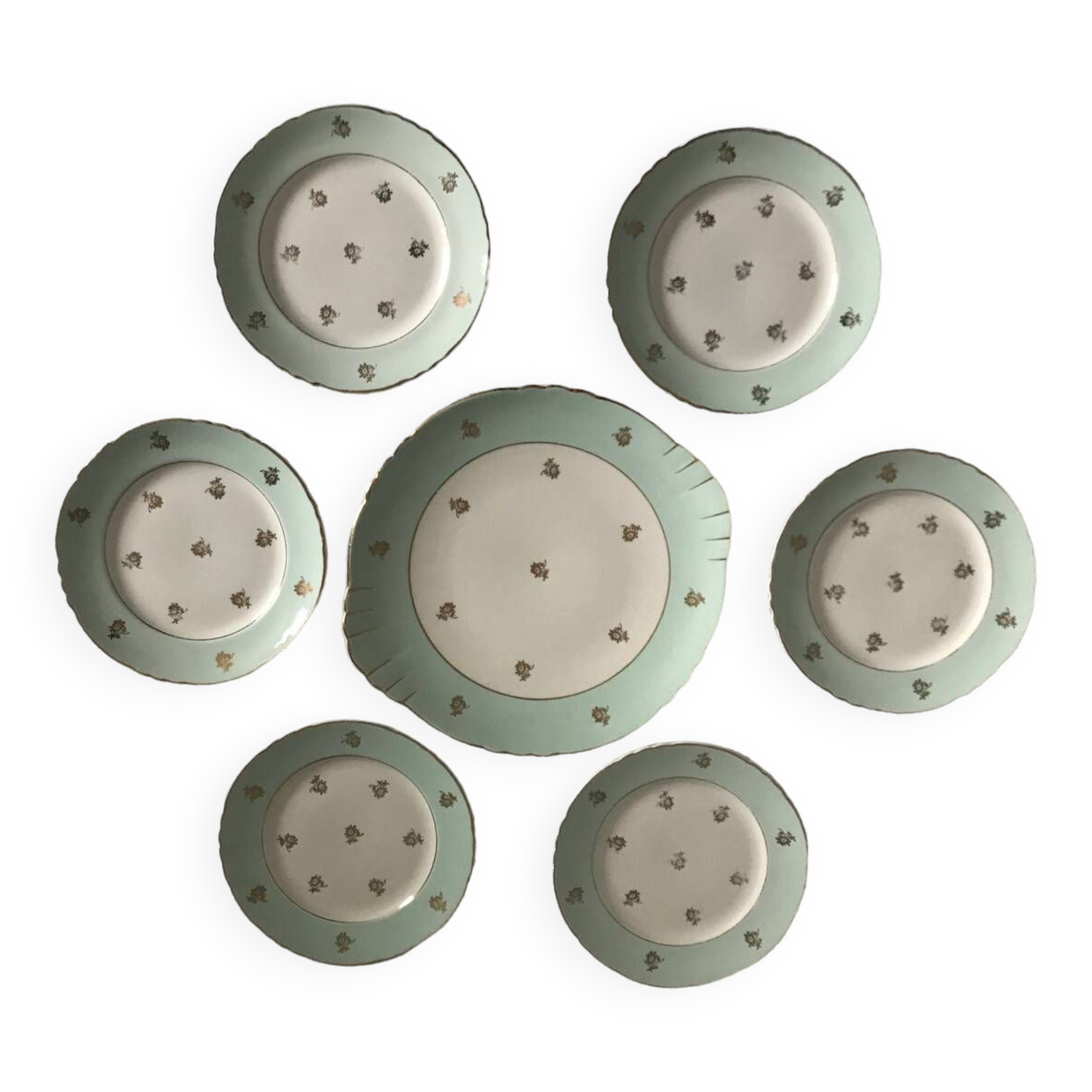 12 HERMES dessert plates and dishes